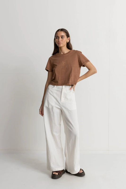 white linen pants