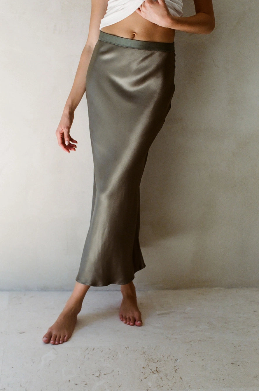 Olivia Satin Skirt